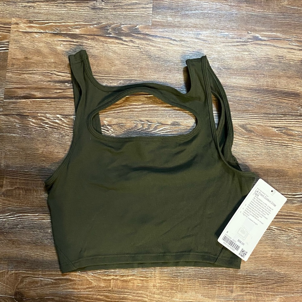 Lululemon LA Front Cutout Crop Tank